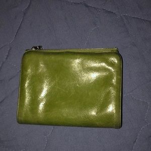 Small hobo leather wallet